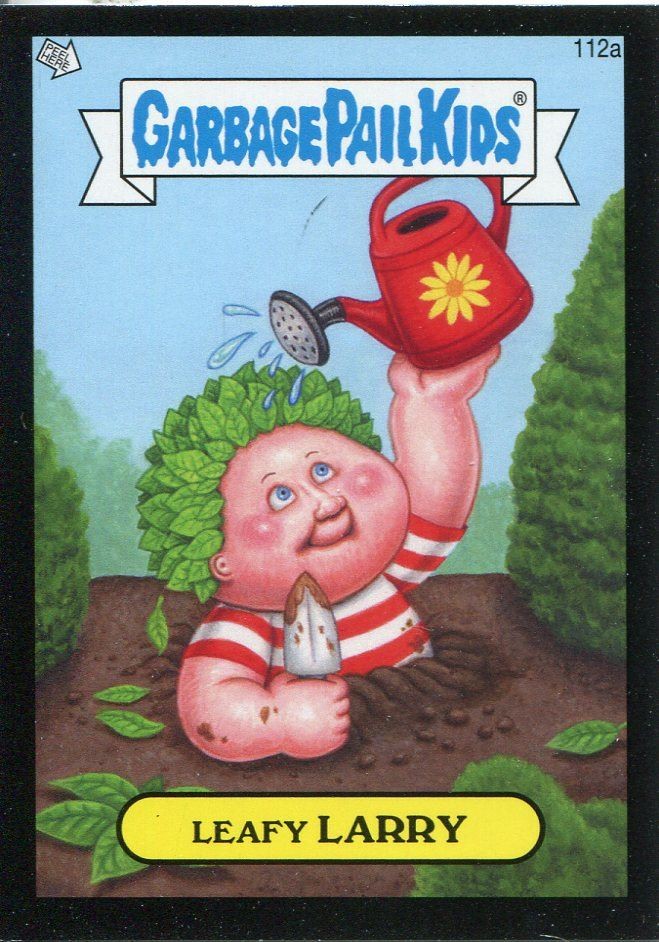 Garbage Pail Kids 2013 Leafy Larry Black Parallel Mini Card 112a