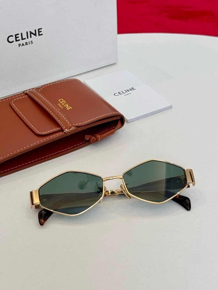 Celine sunglasses CL40254 - golden green lenses - free shipping