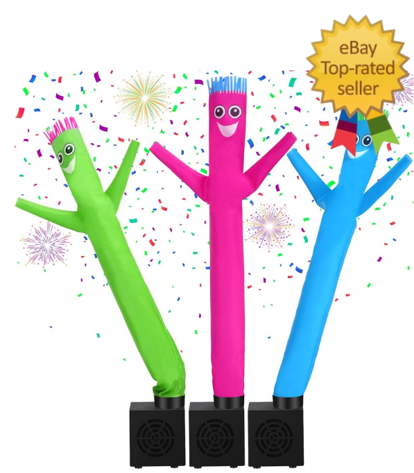 3 Pcs Mini Inflatable Tube Man Gift Funny Gag Birthday Wacky Waving Inflatable G