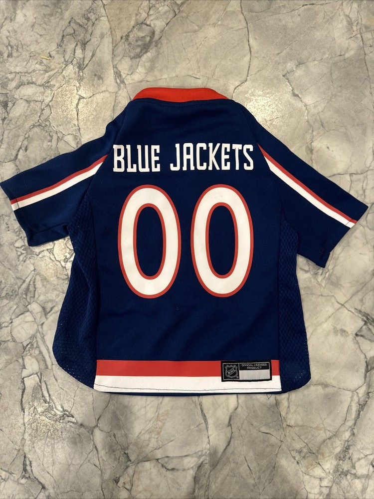 NHL Officially Licensed Columbus Blue Jackets Dog Jersey Size Small