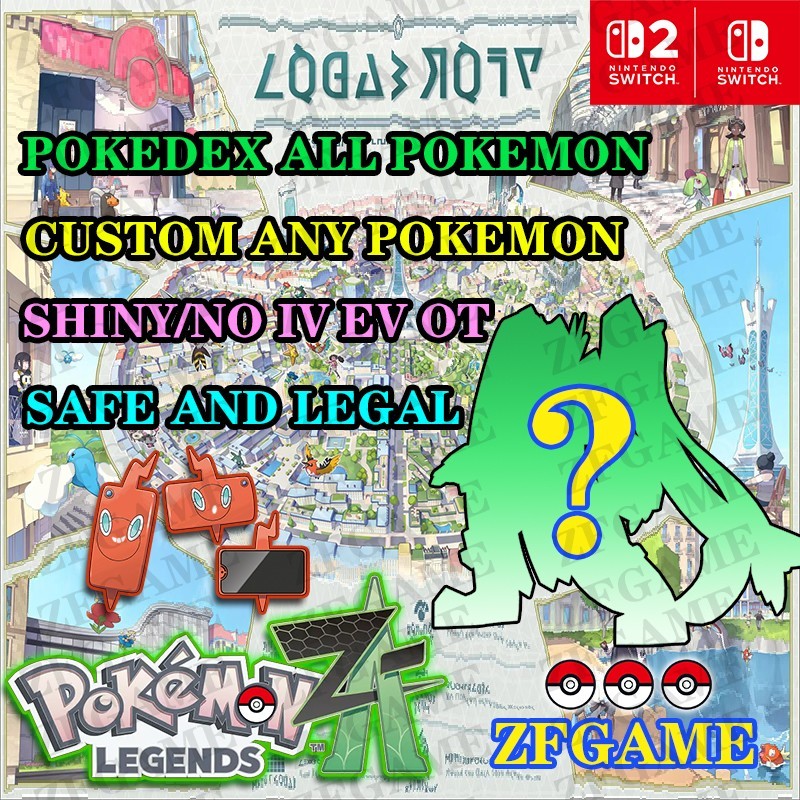 ✨POKEMON LEGENDS ZA CUSTOM🚀ANY SHINY/NORMAL 6IV POKEMON✨Online delivery⚡