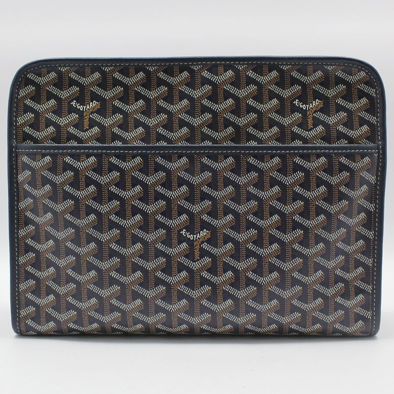 Goyard Navy Toiletry Jubins GM Clutch Bag 43576264