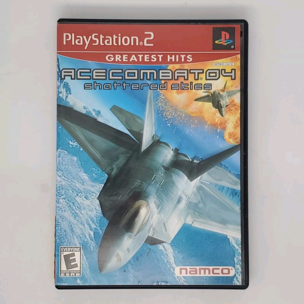 Ace Combat 4 Shattered Skies PS2 Black Label Disc Greatest Hits Case No Manual