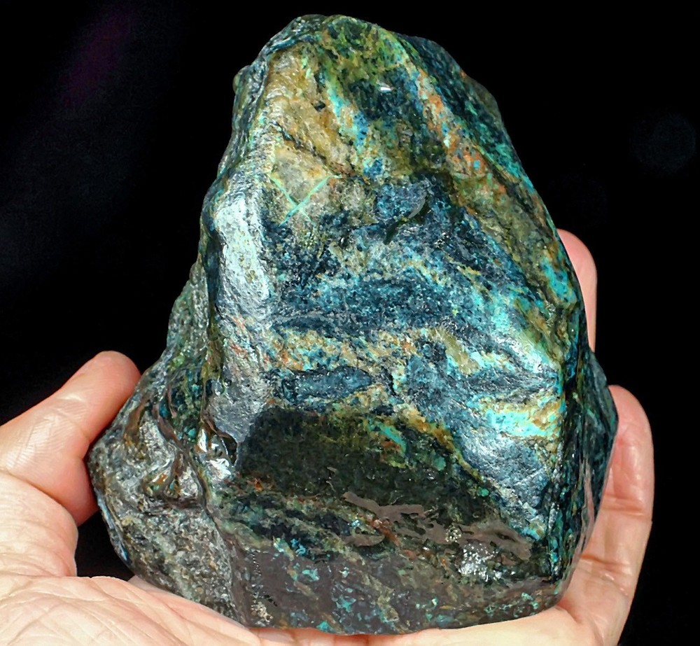 1339Ct High-hardness Spiderweb Turquoise Rough Specimen YKM7304