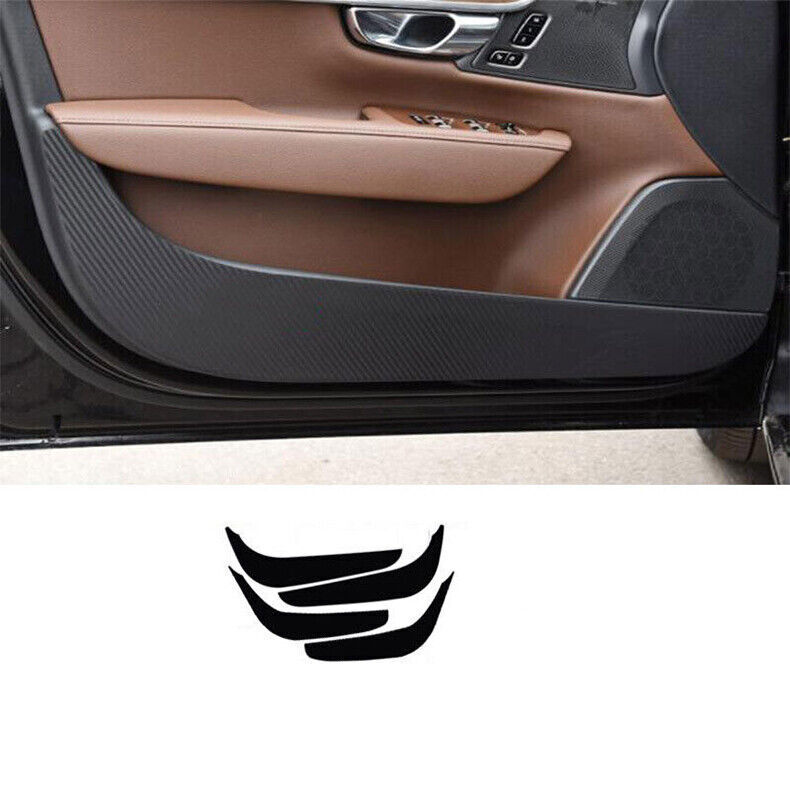 Volvo S90 2017-2025 Carbon Fiber PU Door Anti-Kick Trim Cover