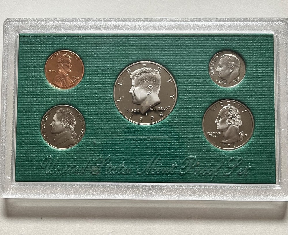 1998 Clad Proof Set U.S. Mint Original Government Packaging OGP COA