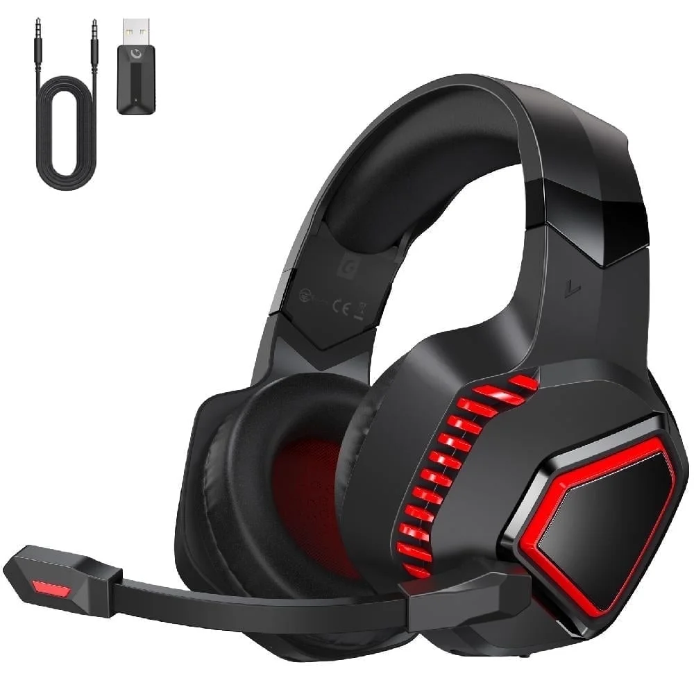 Wireless Gaming Headset 2.4G USB for PS5 Switch PC Mac,Bluetooth 5.2 Gaming Head