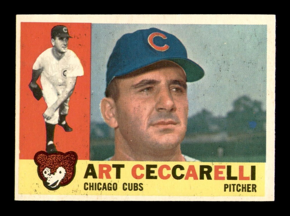 1960 Topps #156 Art Ceccarelli EX-MT Baseball Card OBGcards