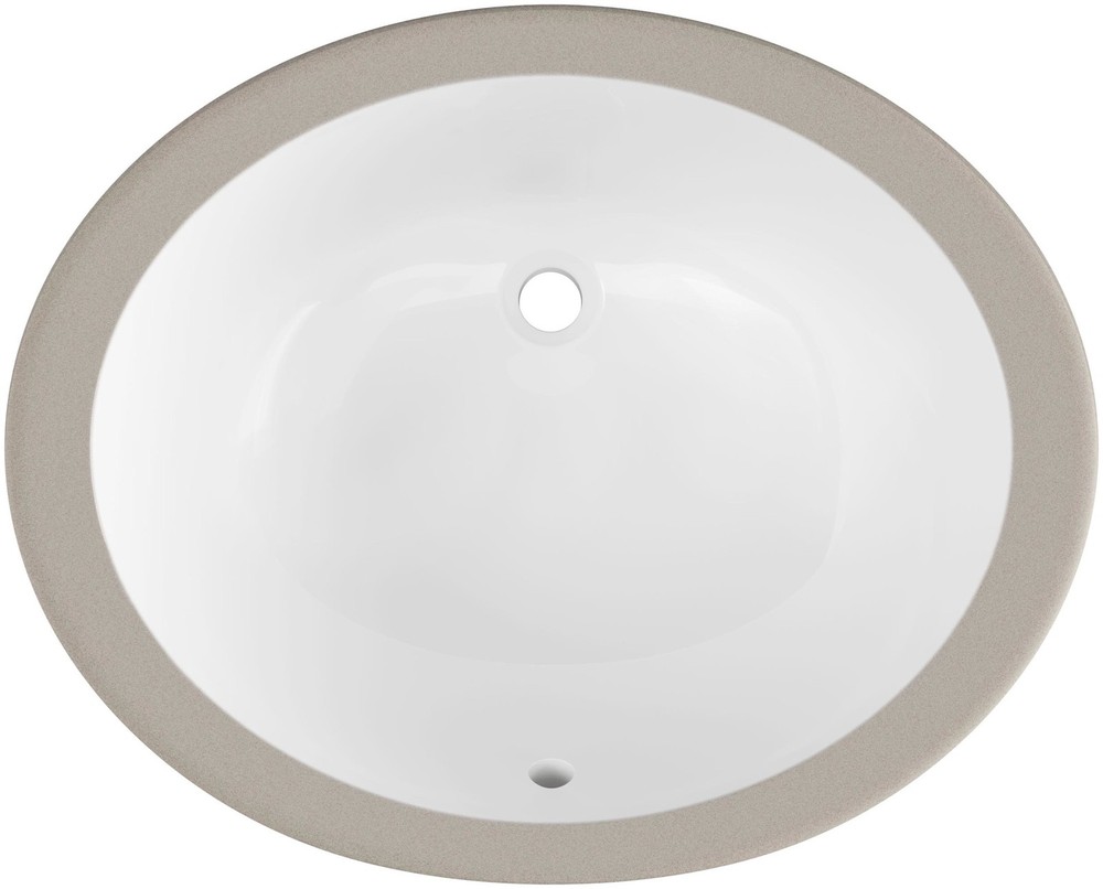 PROFLO PF1714UA White 17.3 Inch Undermount Bathroom Sink