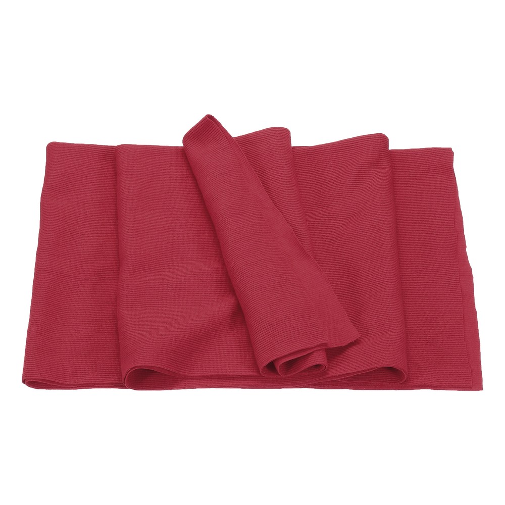 50cm x 1.2m Elastic Cuffs Ribbed Trim Cotton Fabric Knitted Stretch Band Claret