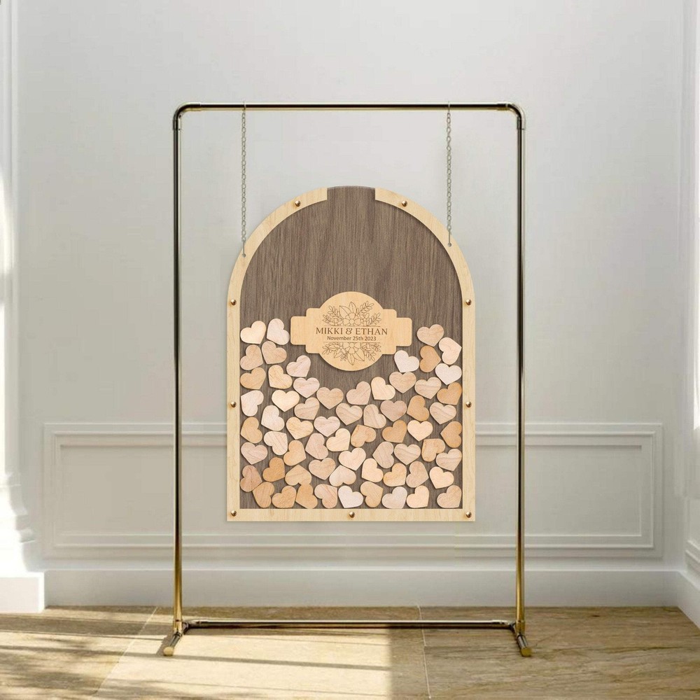 Personalised Wedding Guest Book Alternative - Arch Shape Drop Box