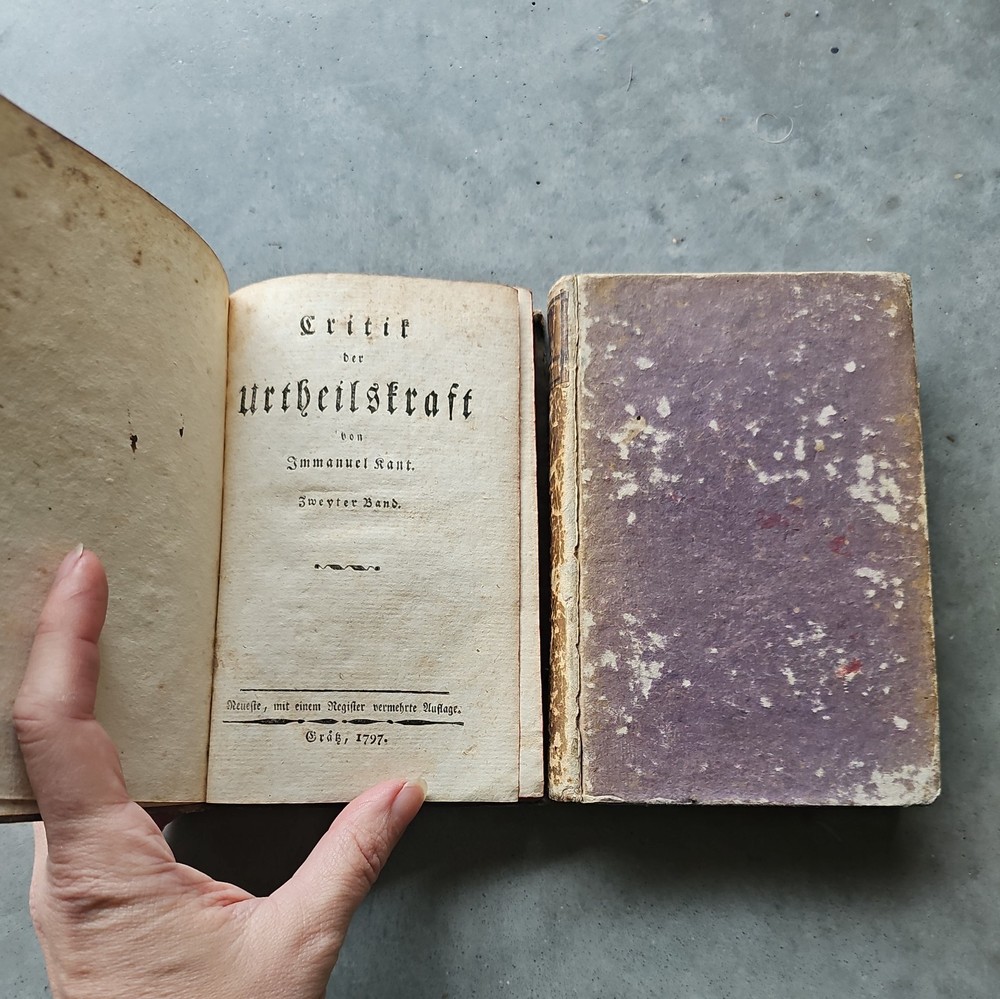 Immanuel Kant: Critik der Urteilskraft |  Graz 1797 | Volumes 1 & 2