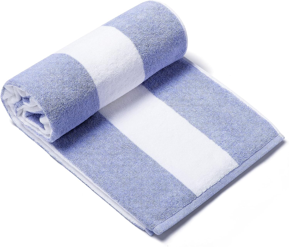 Luxury Bamboo Cotton Oversized Beach Towel 40x72 Extra Soft Thick Plush