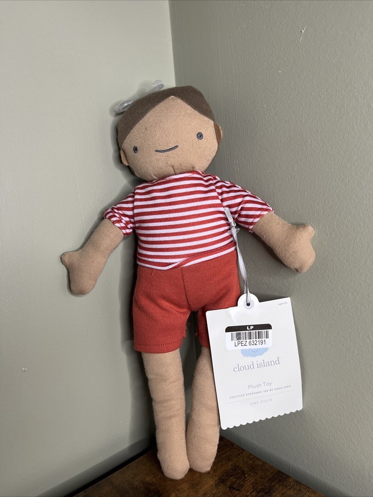 New Cloud Boy Red Plush NWT