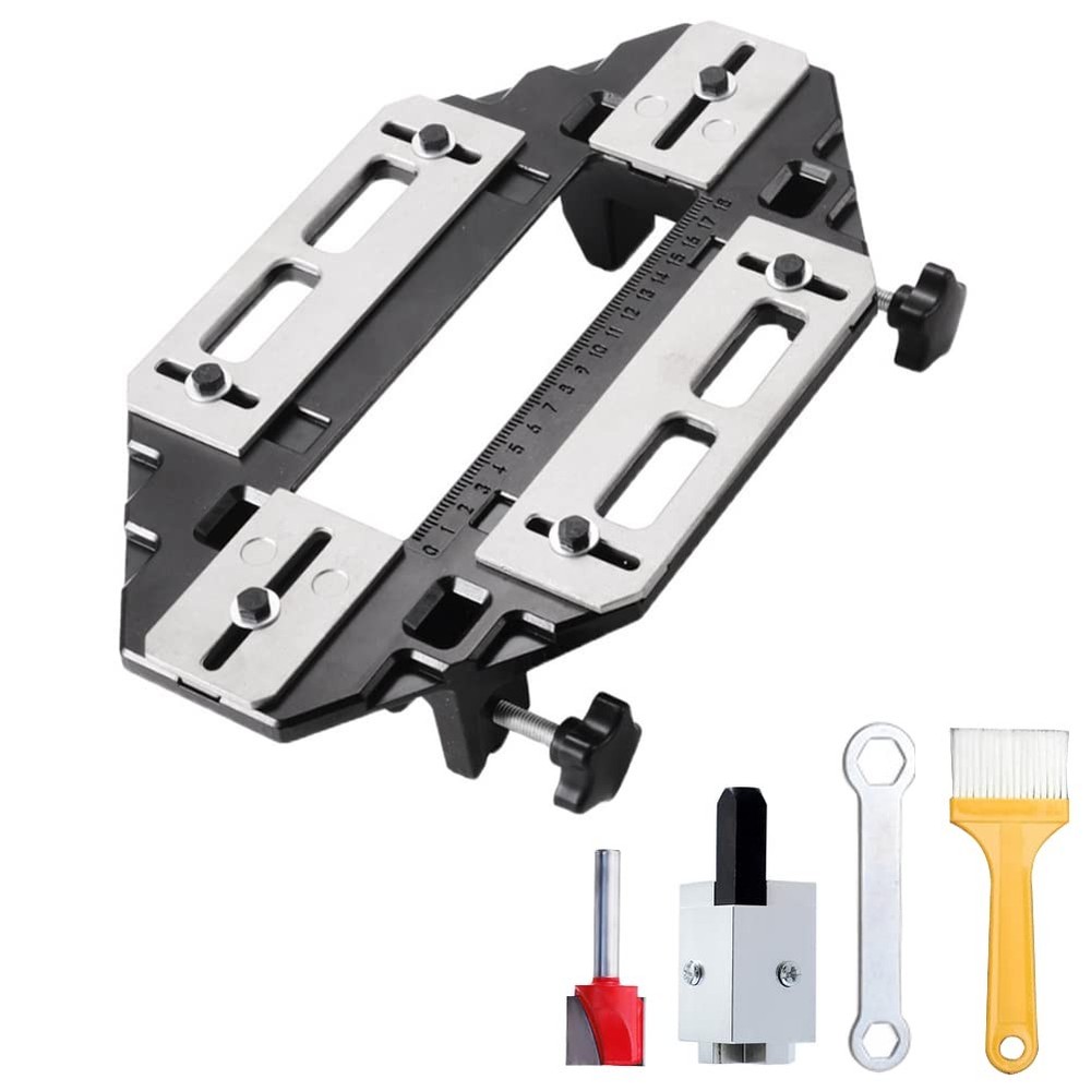 DUEBEL Aluminum Alloy Door Hinge Jig Woodworking Hole Opener Slotting...