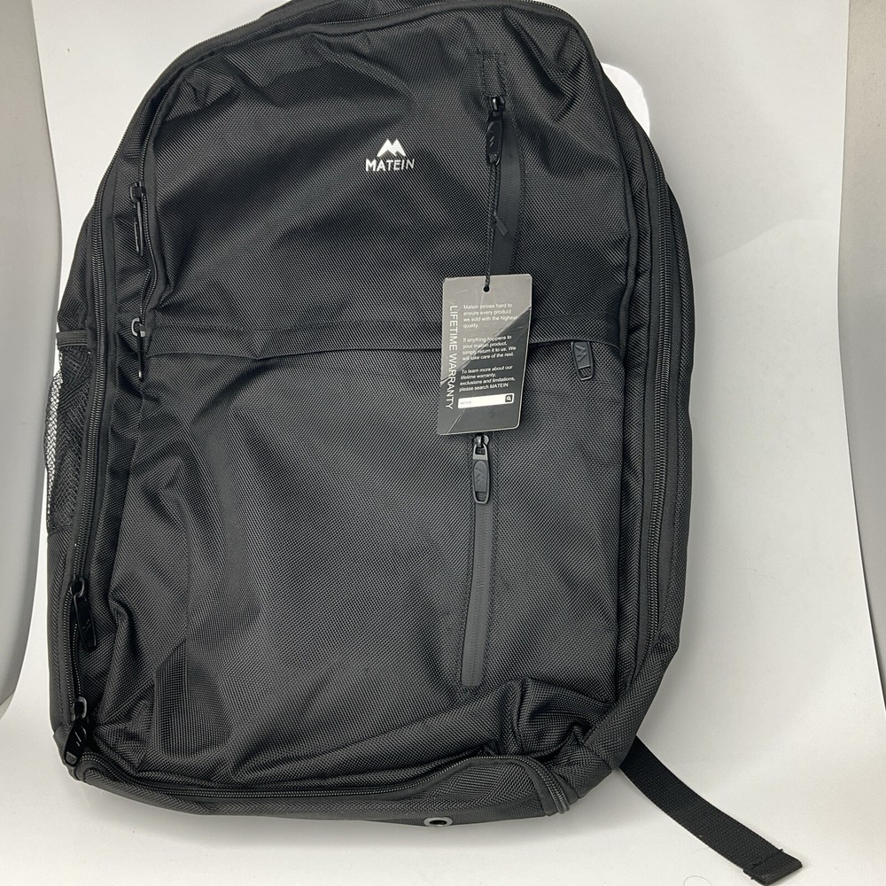 MATEIN 40L Large Carry On Backpack with USB Port for Laptop and Air Travel