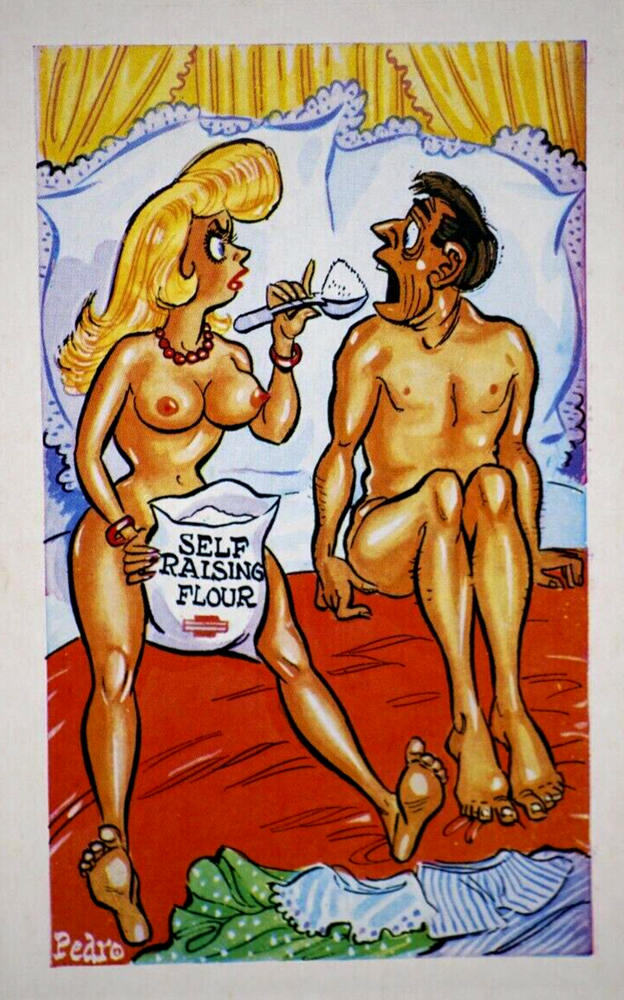 Postcard Seaside Comic Saucy Risqué Self Raising Flour Sunny Pedro 166