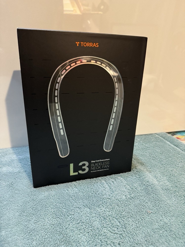 TORRAS Coolify L3 Portable Rechargeable Neck Fan White New In Box