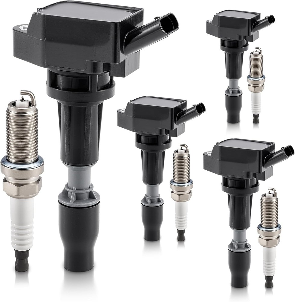 Ignition Coil Pack and Iridium Spark Plugs Kit, UF764 93175, for Hyundai Sonata