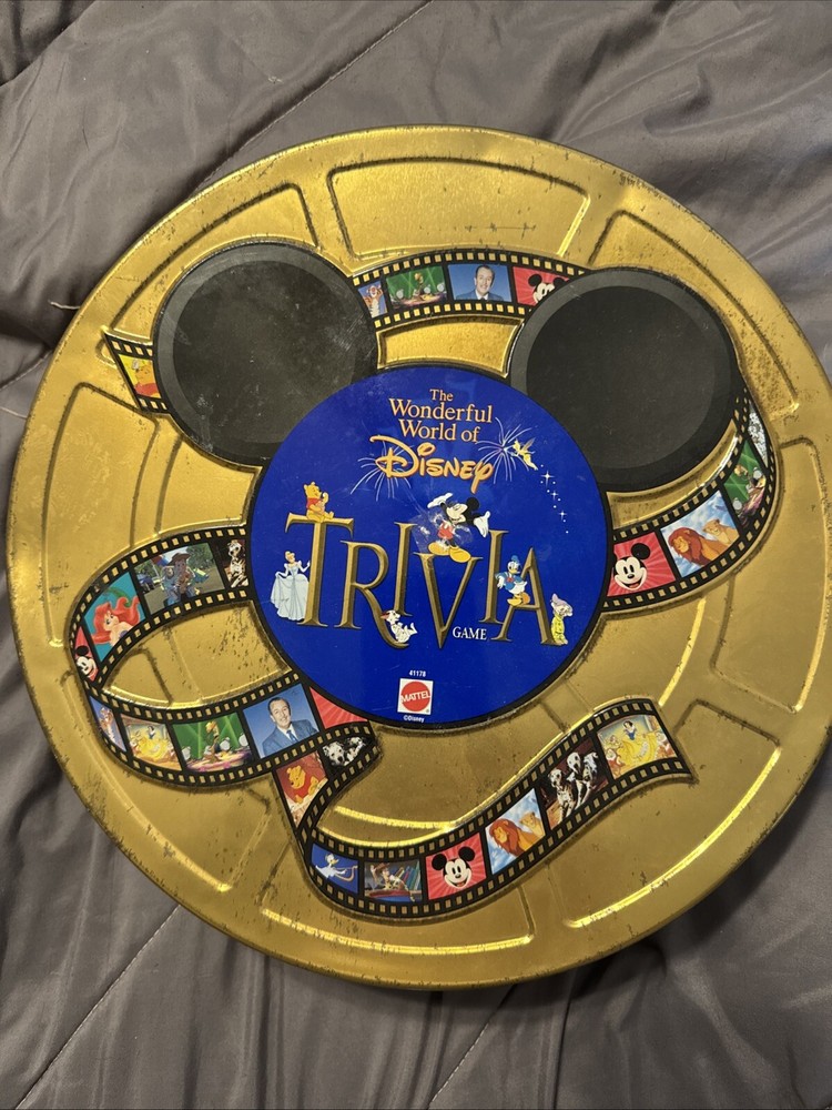 1997 Mattel Disney Trivia Game Excellent Condition Fun Family Board Game
