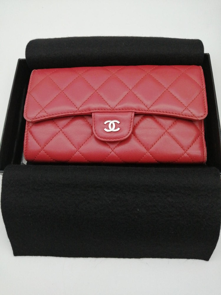 Chanel Matelasse Quilted Long Flap Wallet with CC Logo