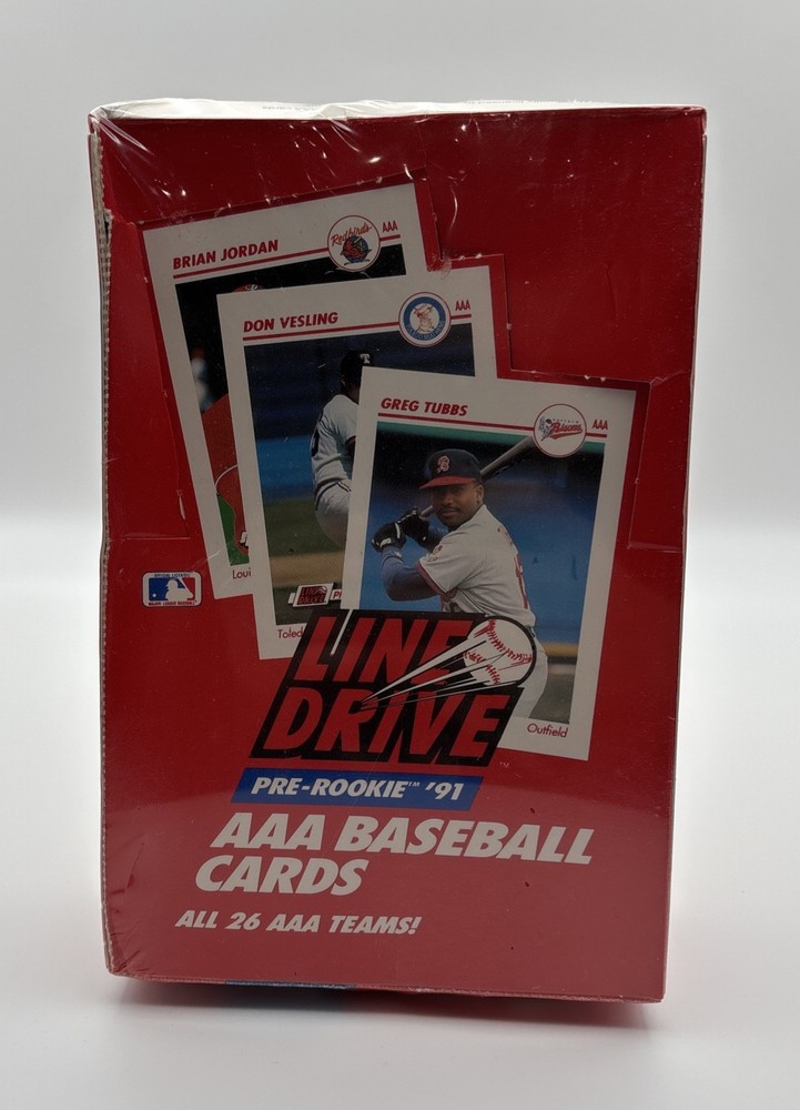 1991 Line Drive AAA Baseball Wax Box - 36 packs (Unopened Factory Sealed)