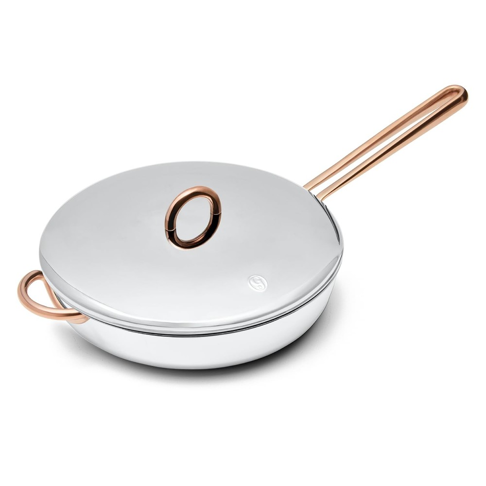 Deep Cut 3-Quart Hybrid Stainless Steel Sauté Pan & Skillet with Lid