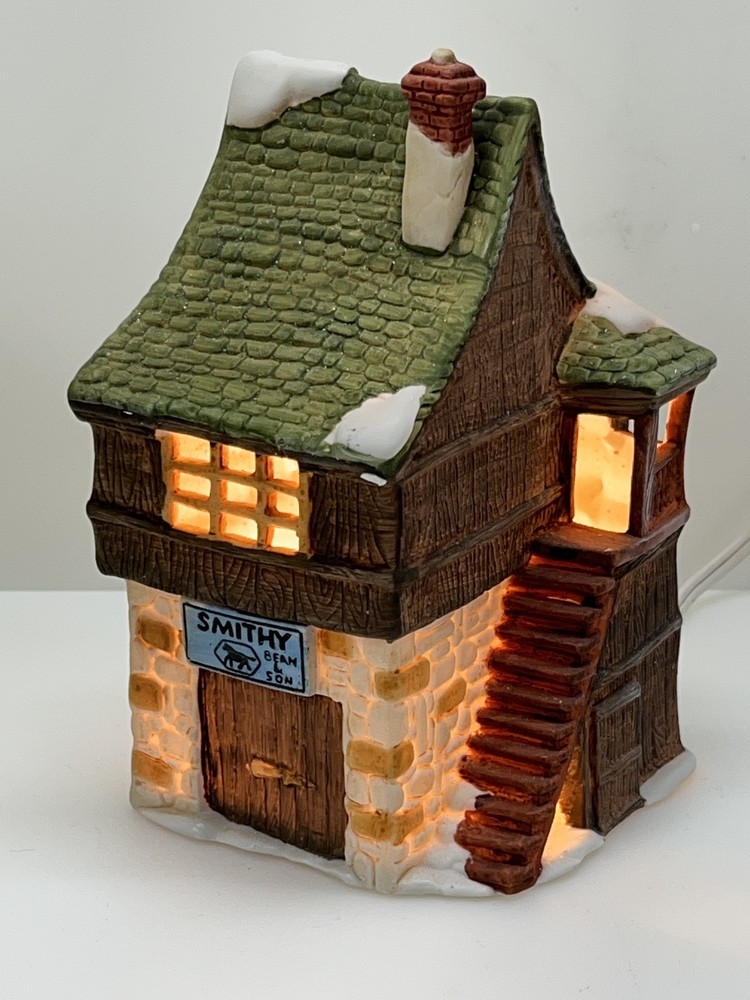 Dept 56 Bean & Son Smithy Shop Heritage Village Retired #6515-3
