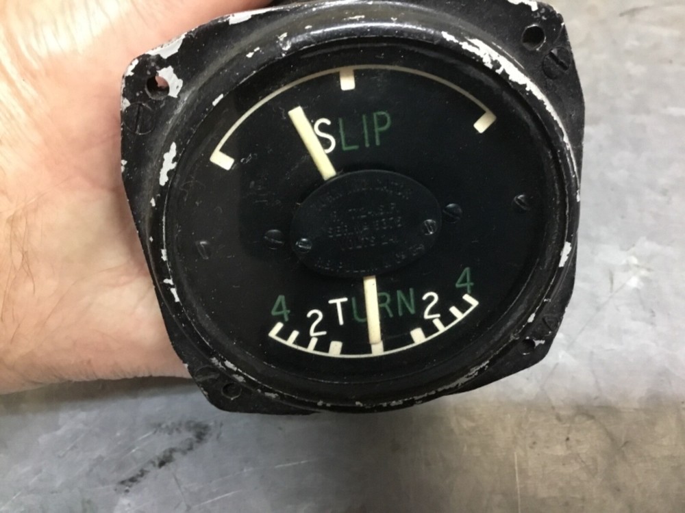 WWII RAF Aircraft Turn Indicator 24V
