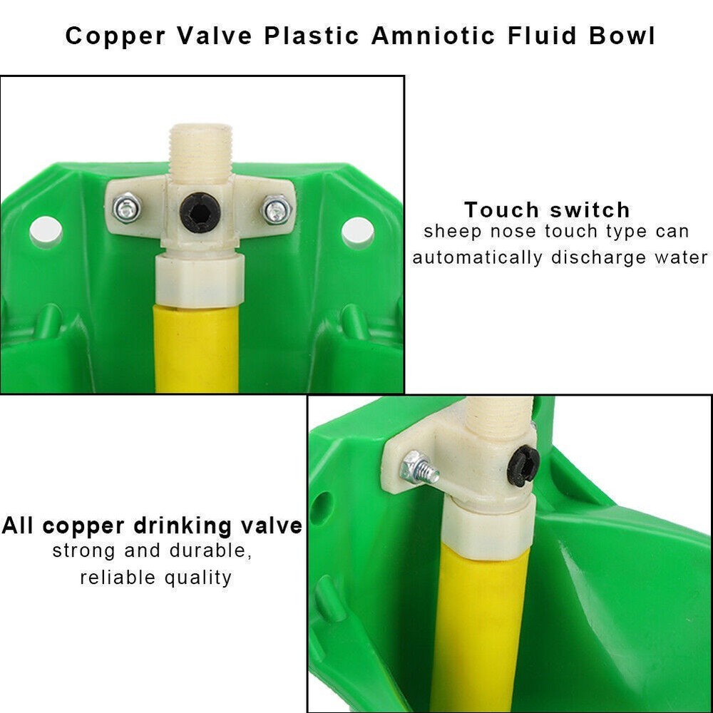 Sheep Water Bowls Touch Valve Plastic Cup Animal Feeders Drinking Equipment