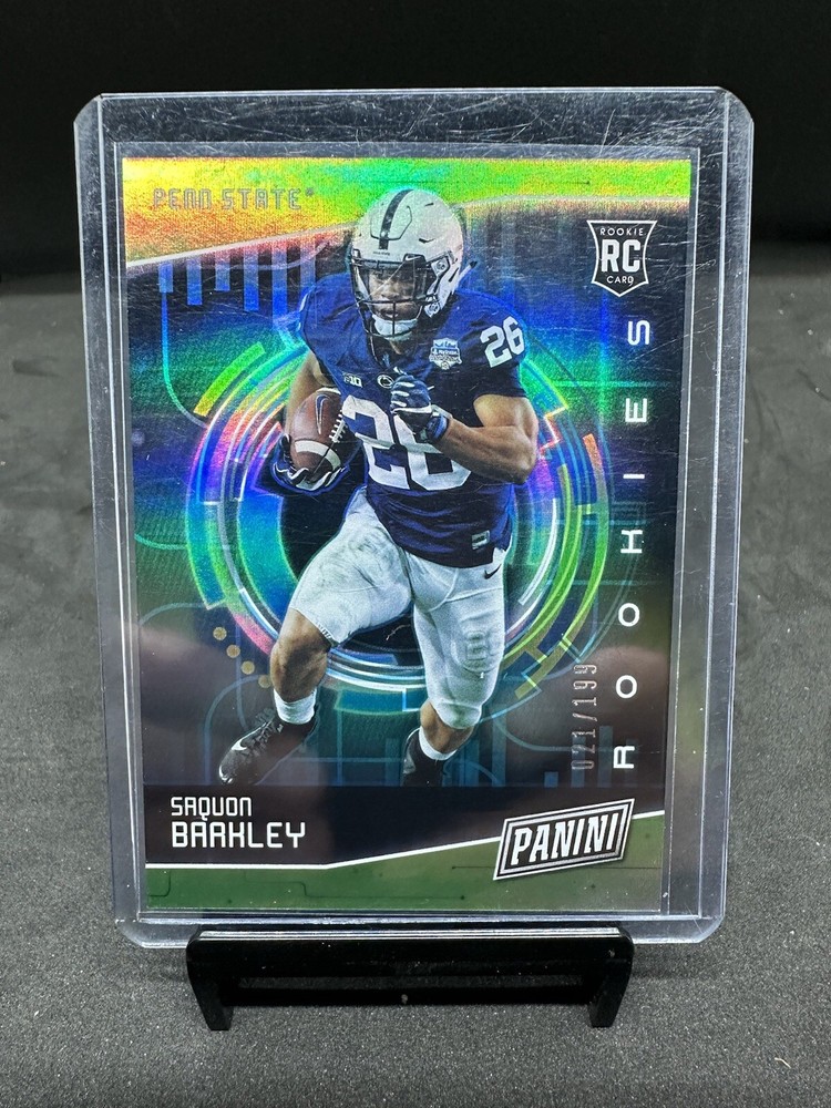 Saquon Barkley 2018 Panini Cyber Monday Rookie #22 21/199.-image