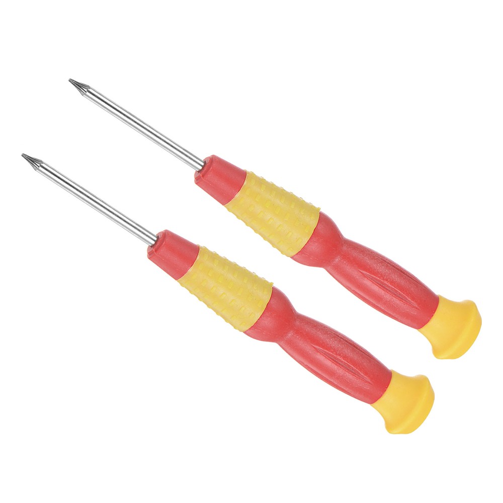 2pcs T2 Torx Screwdriver 120mm 6-Point Precision Tool with Anti-Slip Handle