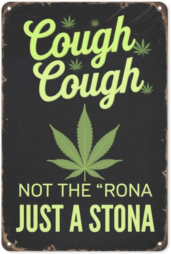 420 Humor Tin Metal Signs 8X12IN Psychedelic  Wall Art for Head Shop, Dorm Room