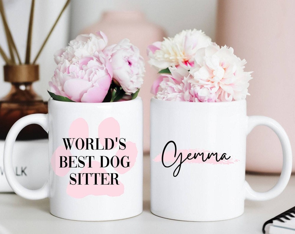 Personalised Dog Sitter Mug Best Dog Sitter Gift Funny Dog Sitter Present Dog