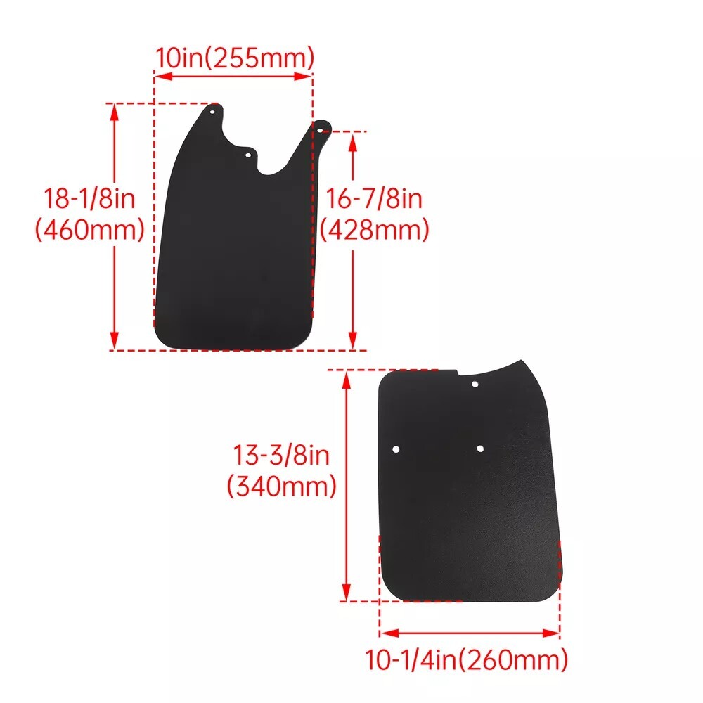 Mud Guards Flaps For Tacoma 4x4 4WD Prerunner 1995-2004 Equipped W/ Flares