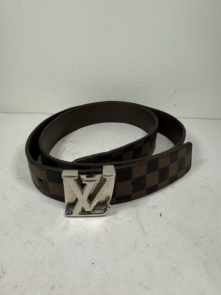 LOUIS VUITTON Initial Buckle Ceinture Damier Men's Belt