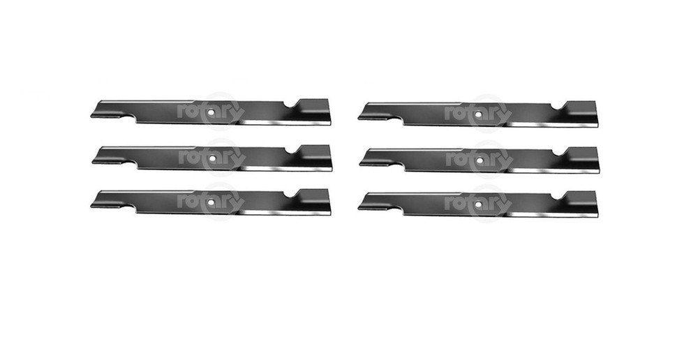 6 Pack Notched High-Lift Mower Blades Compatible with Windsor 50-2814
