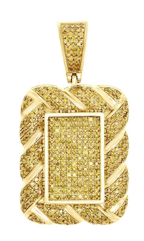 0.50Ct Round Lab-Created Yellow Citrine Pendant in 14K Gold Plated Chain