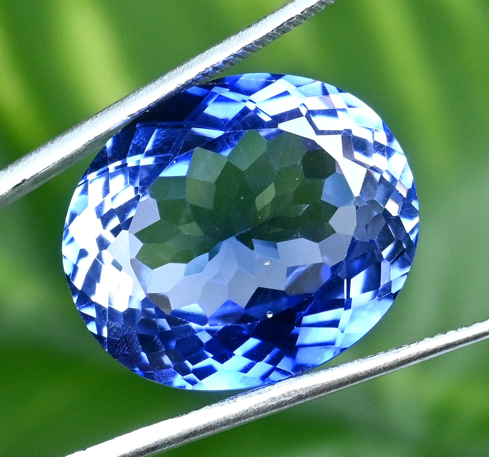 35.35 Ct Natural Montana Yogo Sapphire Oval Certified Flawless Loose Gemstone