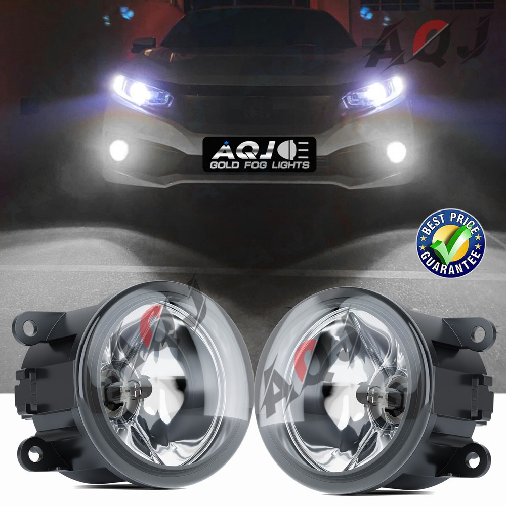Pair Front Bumper Halogen Fog Lights Lamp Bulbs For 2015-2018-2023 Jeep Renegade