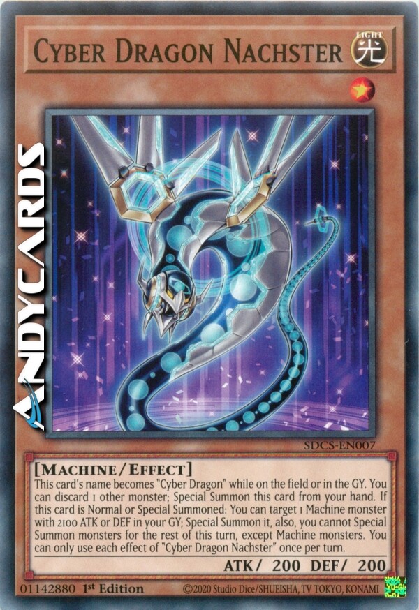 Cyber Dragon Nachster SDCS EN007 1st Edition Yu-Gi-Oh Card-image