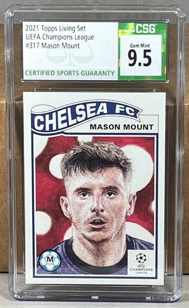 2020 TOPPS LIVING SET #317 MASON MOUNT CSG 9.5 GEM MINT CHELSEA FC