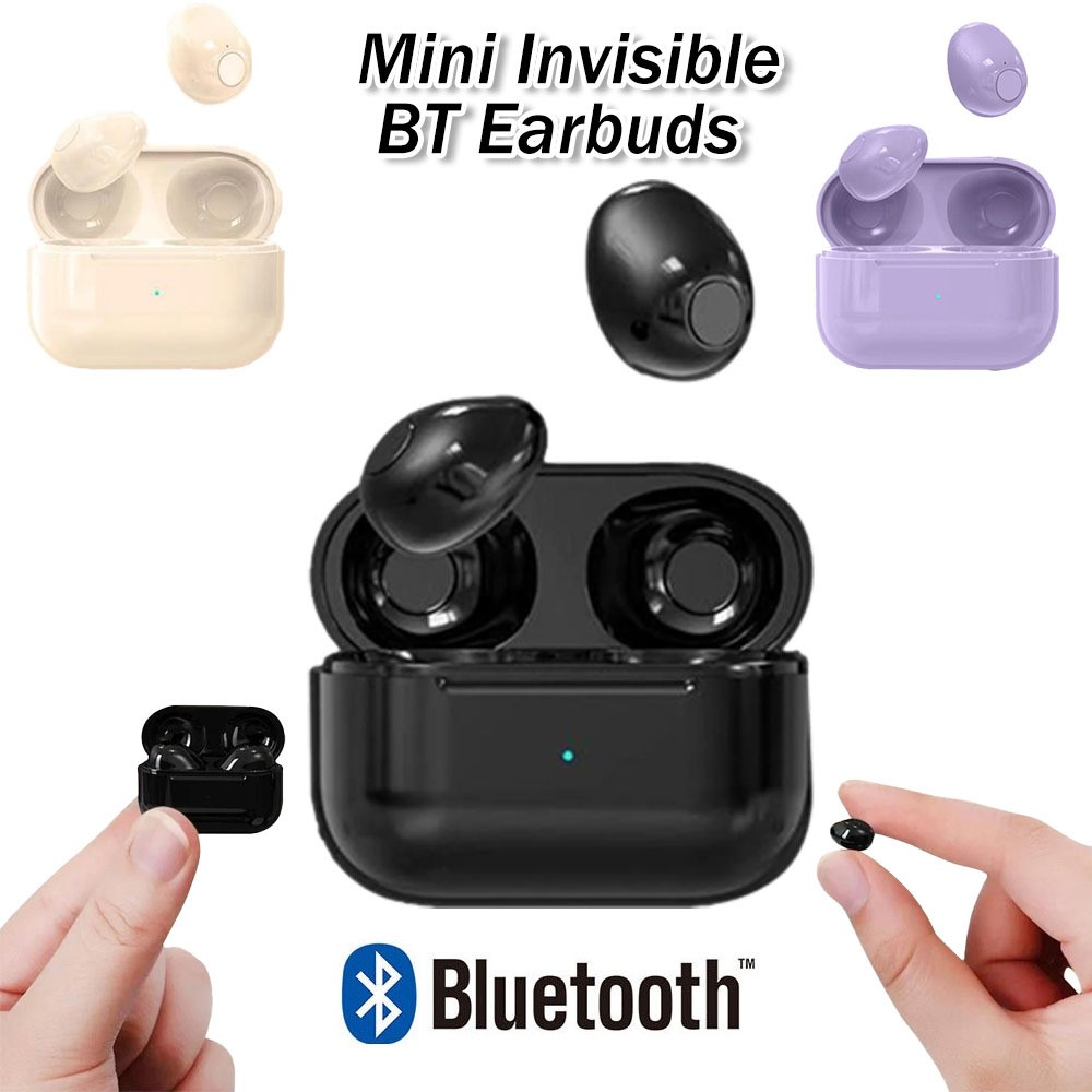 Mini Earbuds Invisible Sleep Headphones Small Wireless Bluetooth 5.2 Earphones