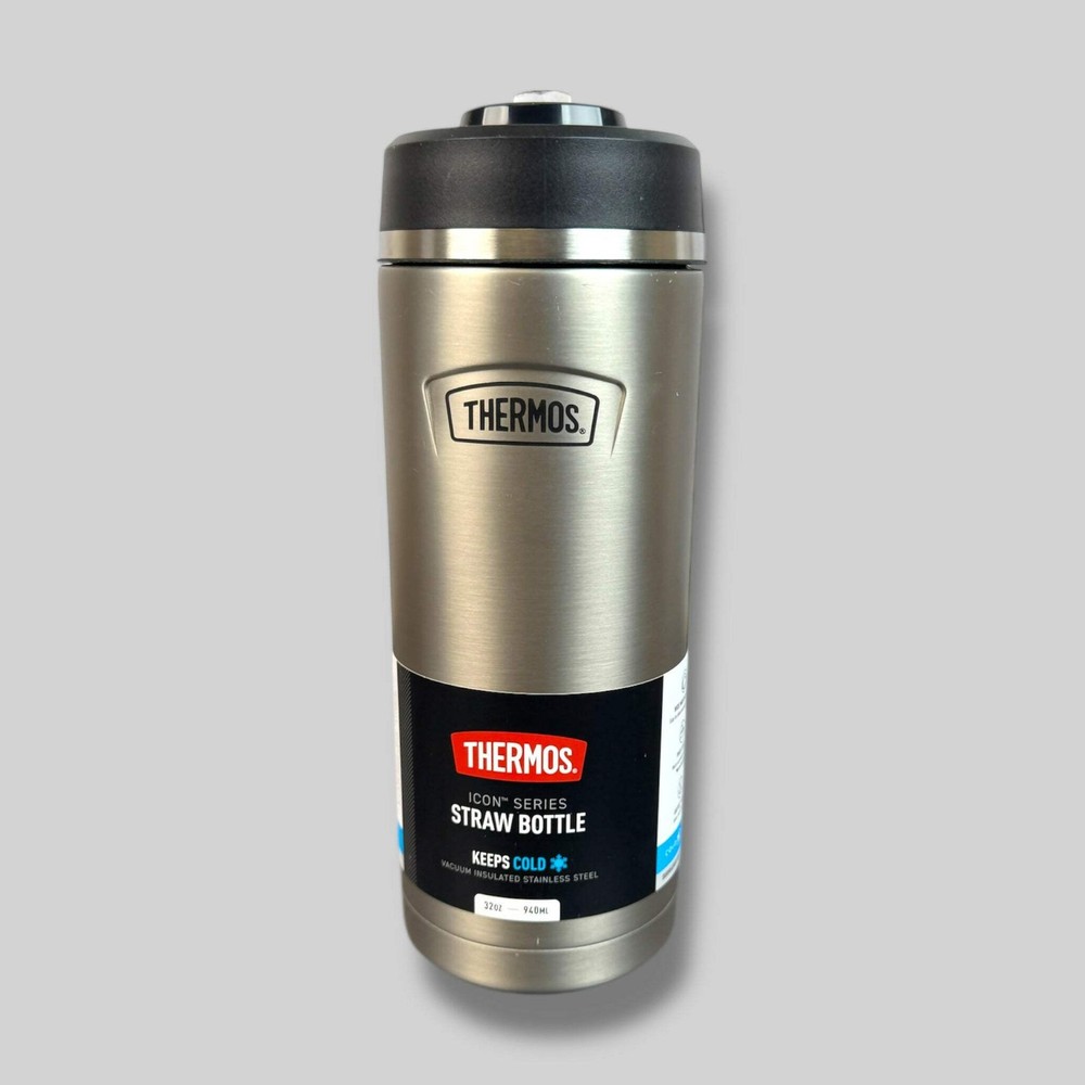 Thermos ICON Series 32oz Stainless Water Bottle Straw Lid Matte | New No Box