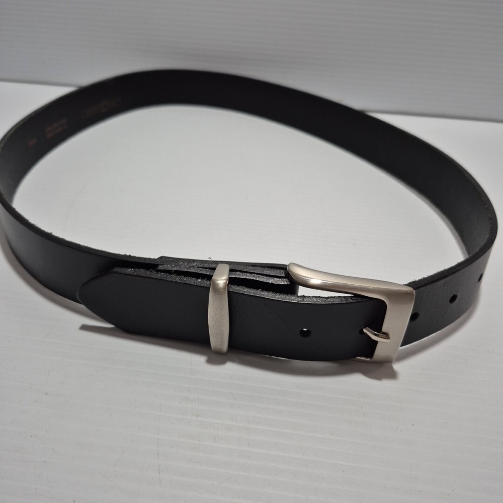 Madison Full Grain Black Leather Dress Belt Australian Made Fits 87-97cm Waist