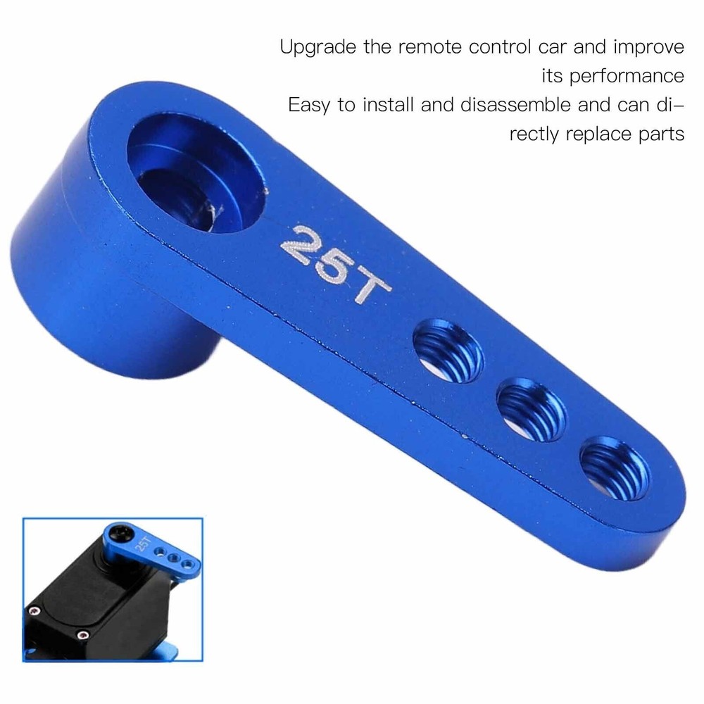 5Pcs Blue Aluminium Alloy 25T Servo Horns for 02073 996R Steering Arms