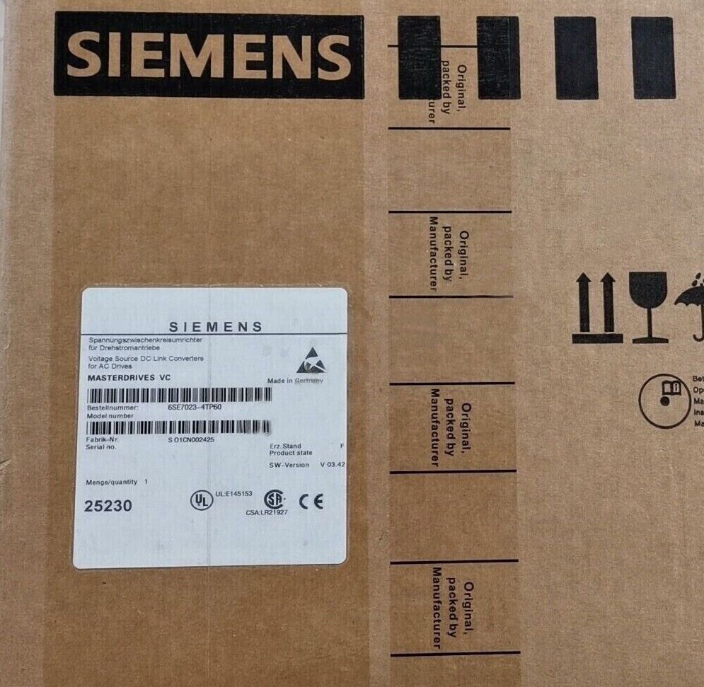 6SE7023-4TP60 NEW Siemens 6SE7 023-4TP60 SIMOVERT MASTERDRIVES MOTION CONTROL