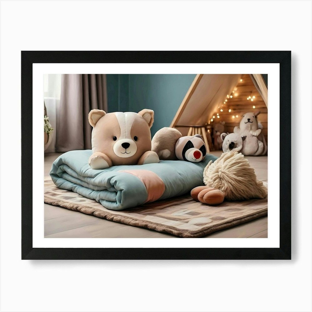 Teddy Bear 2 Art Print Framed Wall Art Poster Canvas Print Picture