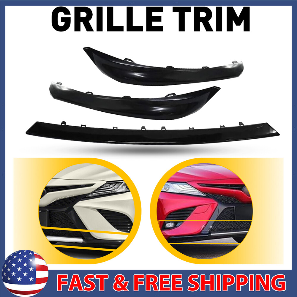 For 2018 2019 2020 Camry Toyota SE XSE Front Bumper Grille Lower Trim Molding