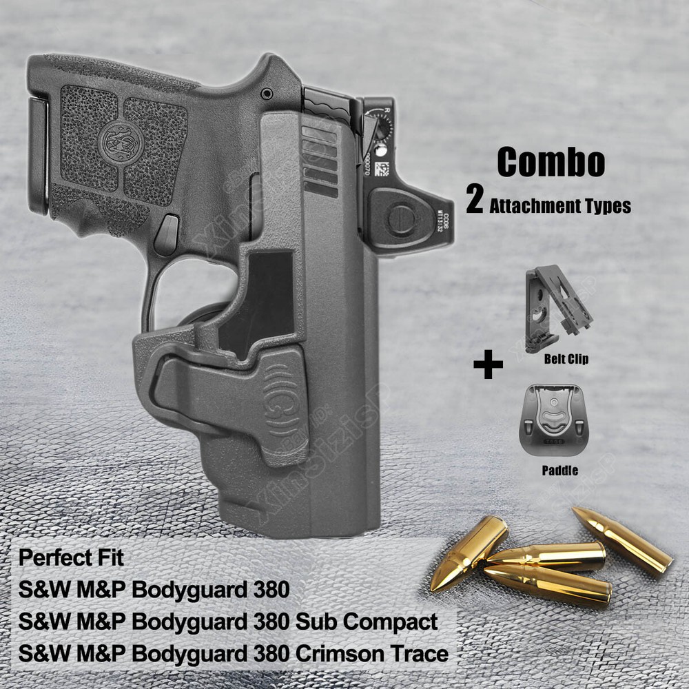 M&P Bodyguard 380 Holster OWB For Smith & Wesson MP Bodyguard 380 Crimson Trace